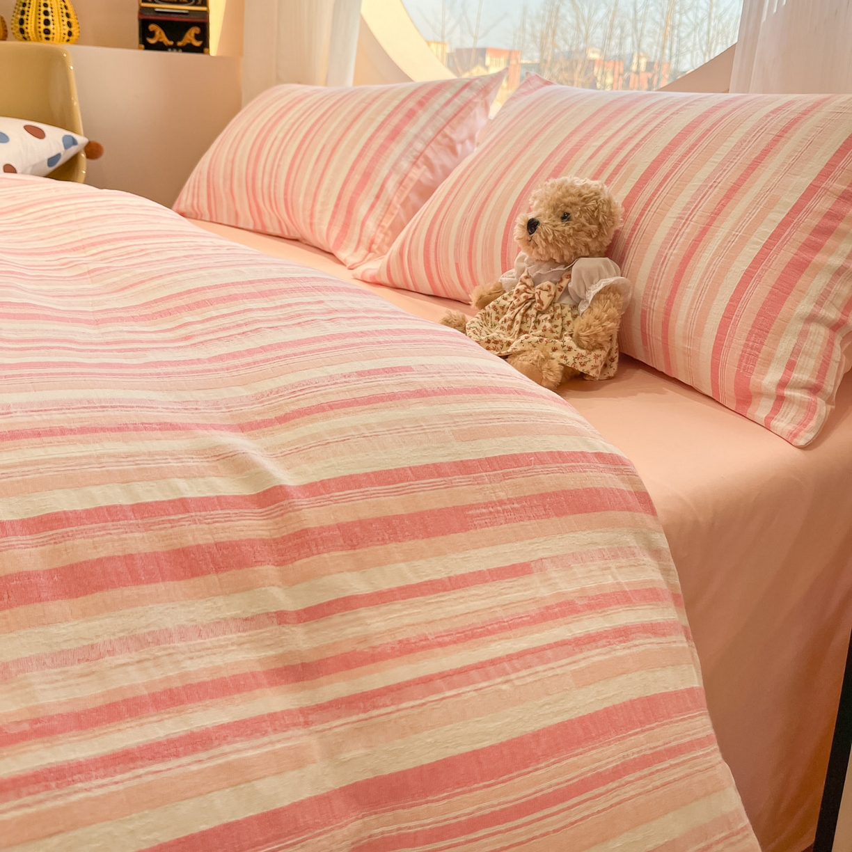 91家纺网 家纺一手货源 找家纺 （总）莱茵家居 2026新款A类全棉纯棉色织大提花四件套-恒星系列