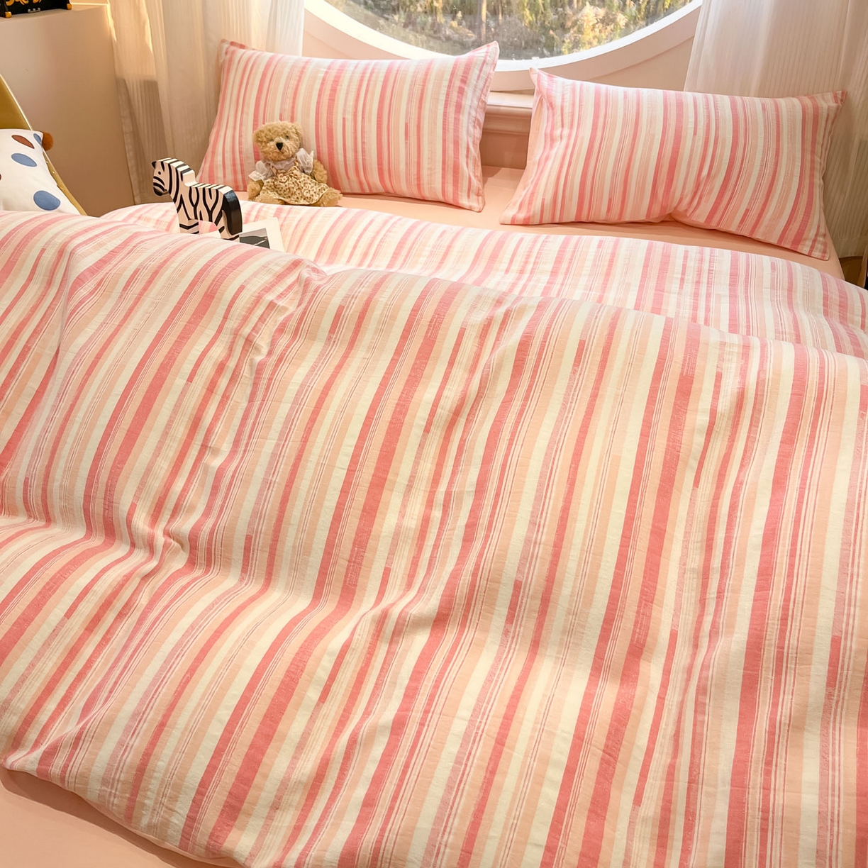 91家纺网 家纺一手货源 找家纺 （总）莱茵家居 2026新款A类全棉纯棉色织大提花四件套-恒星系列