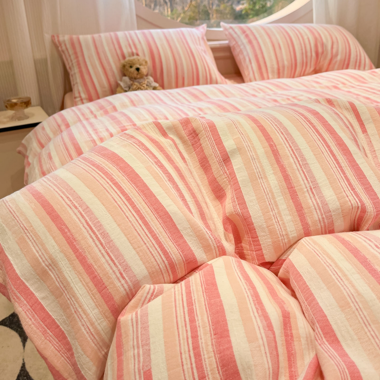 91家纺网 家纺一手货源 找家纺 （总）莱茵家居 2026新款A类全棉纯棉色织大提花四件套-恒星系列