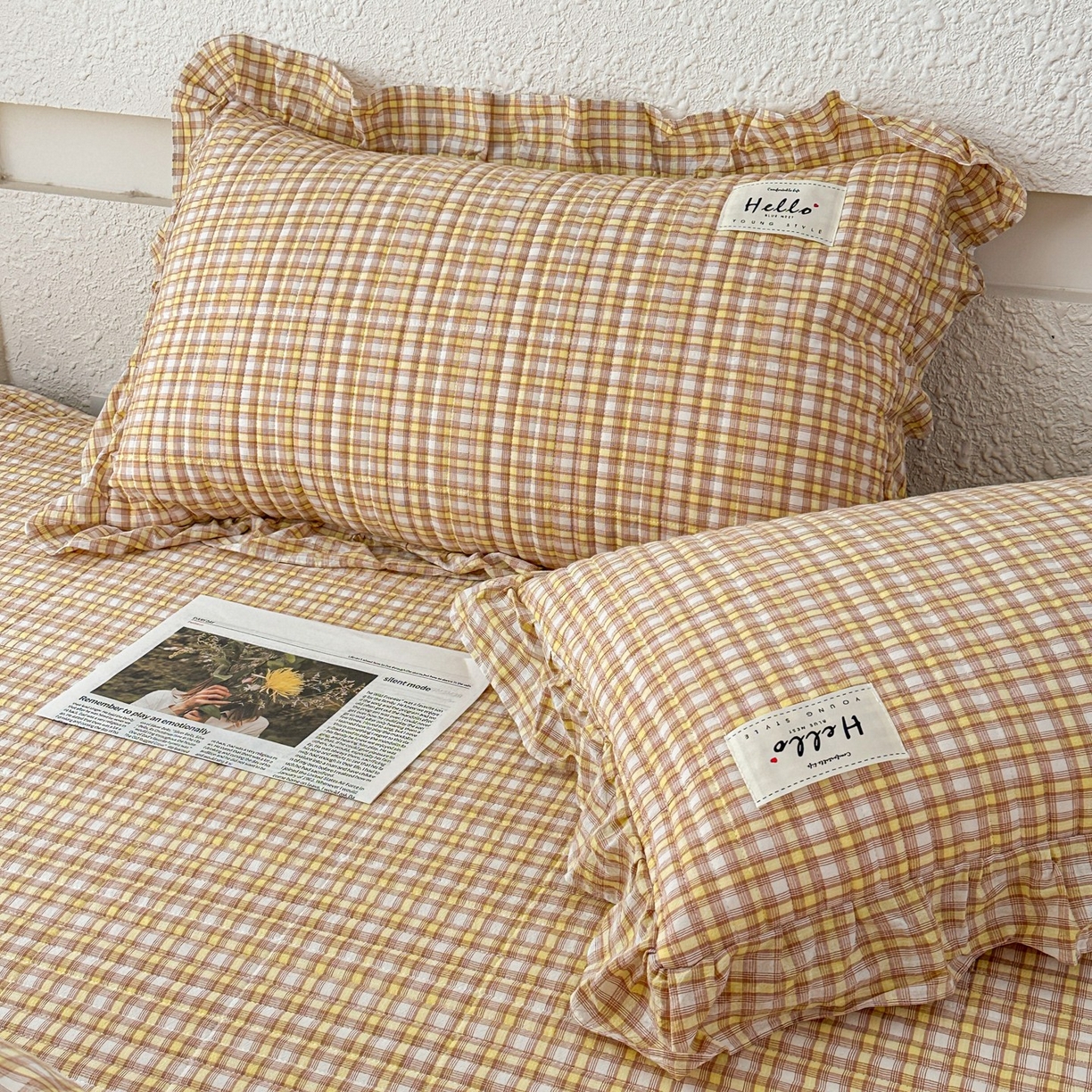 91家纺网 家纺一手货源 找家纺 （总）暖居 2026新款全棉纯棉色织榻榻米三件套四件套单件大炕盖支持定制