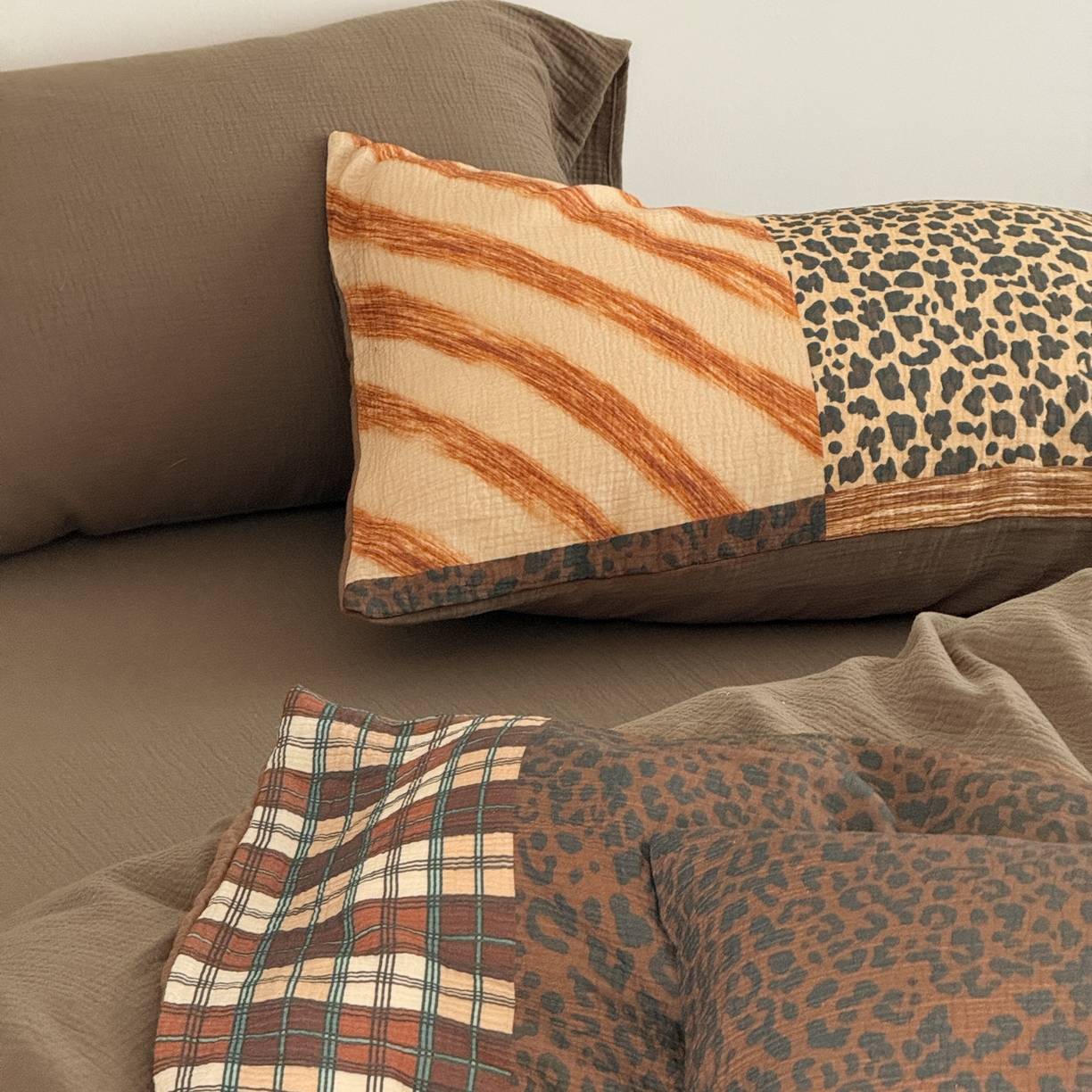 91家纺网 家纺一手货源 找家纺 （总）山舍家居 2026新款全棉纯棉双层皱皱纱四件套