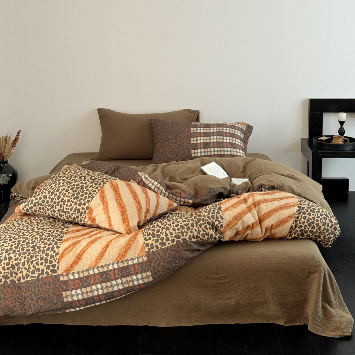 91家纺网 家纺一手货源 找家纺 （总）山舍家居 2026新款全棉纯棉双层皱皱纱四件套