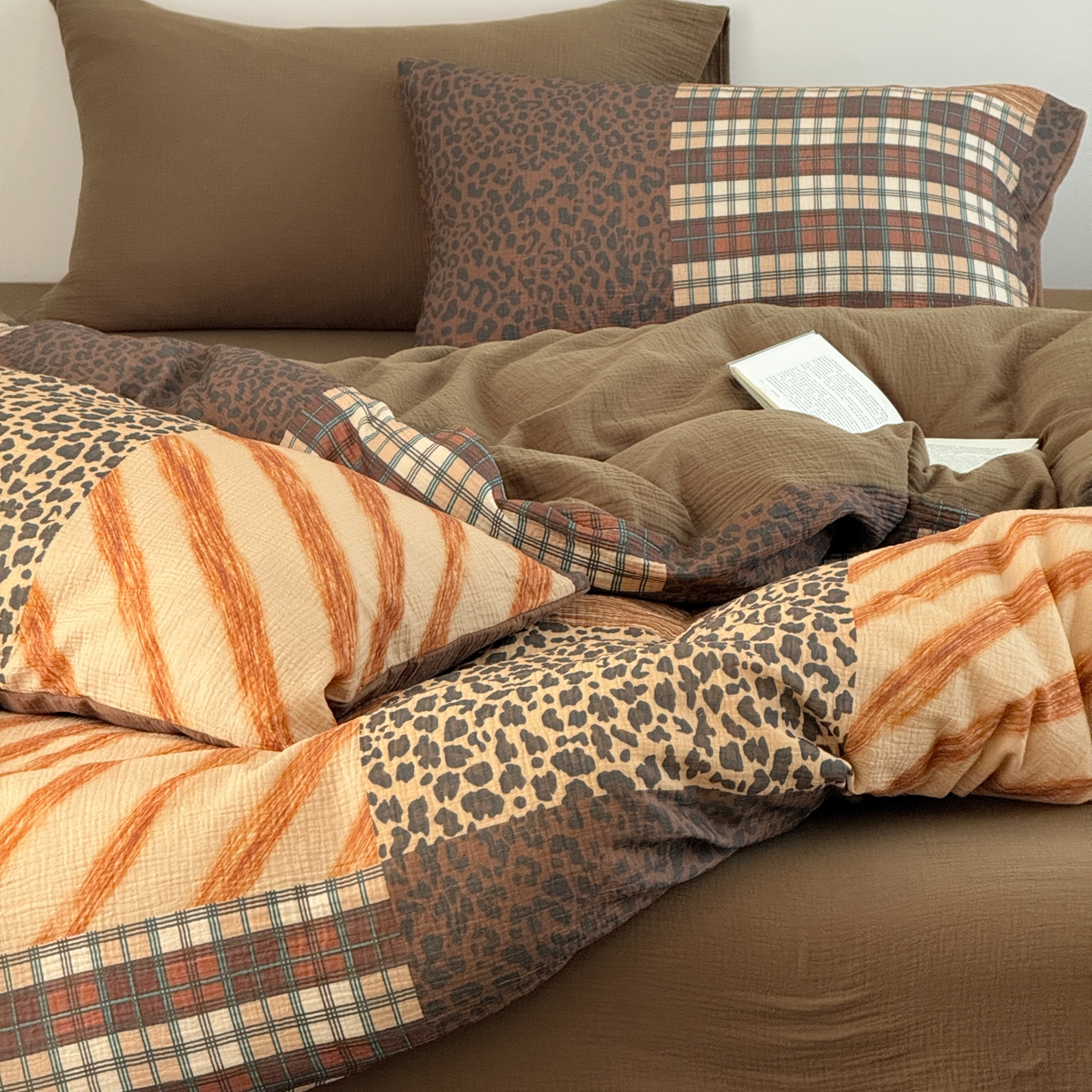 91家纺网 家纺一手货源 找家纺 （总）山舍家居 2026新款全棉纯棉双层皱皱纱四件套