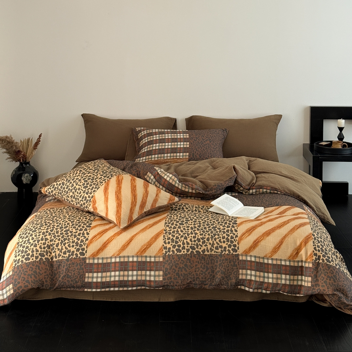 91家纺网 家纺一手货源 找家纺 （总）山舍家居 2026新款全棉纯棉双层皱皱纱四件套