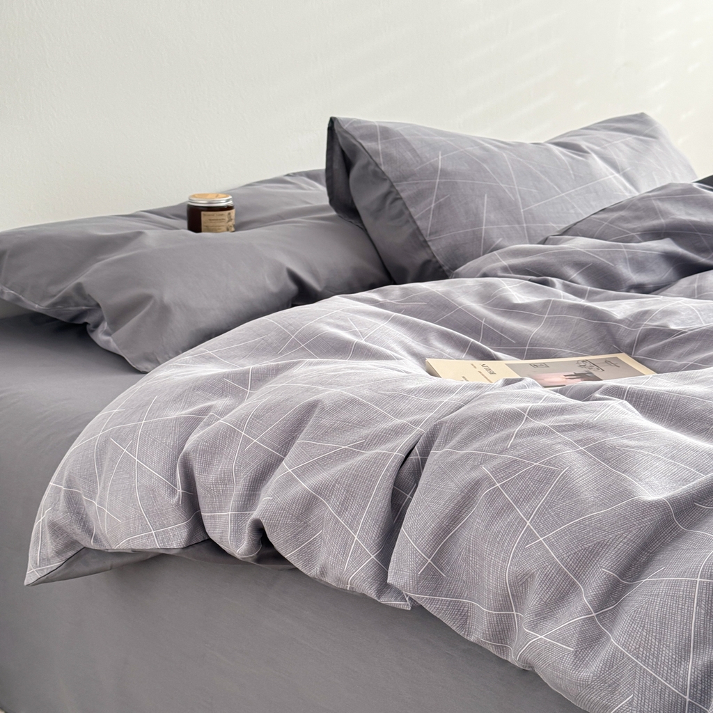 91家纺网 家纺一手货源 找家纺 （总）简宜家居（朝初家纺） 2026新款12868全棉简约纯棉四件套