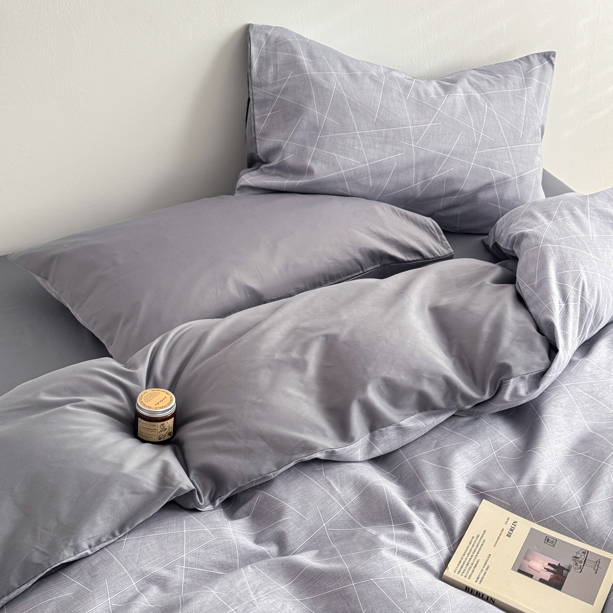 91家纺网 家纺一手货源 找家纺 （总）简宜家居（朝初家纺） 2026新款12868全棉简约纯棉四件套