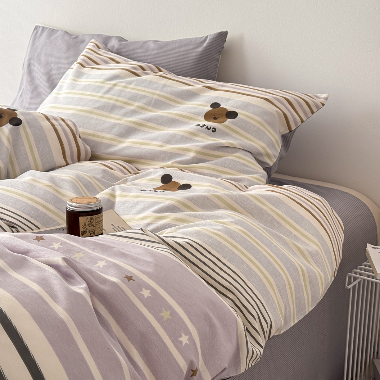 91家纺网 家纺一手货源 找家纺 （总）简宜家居（朝初家纺） 2026新款12868全棉简约纯棉四件套