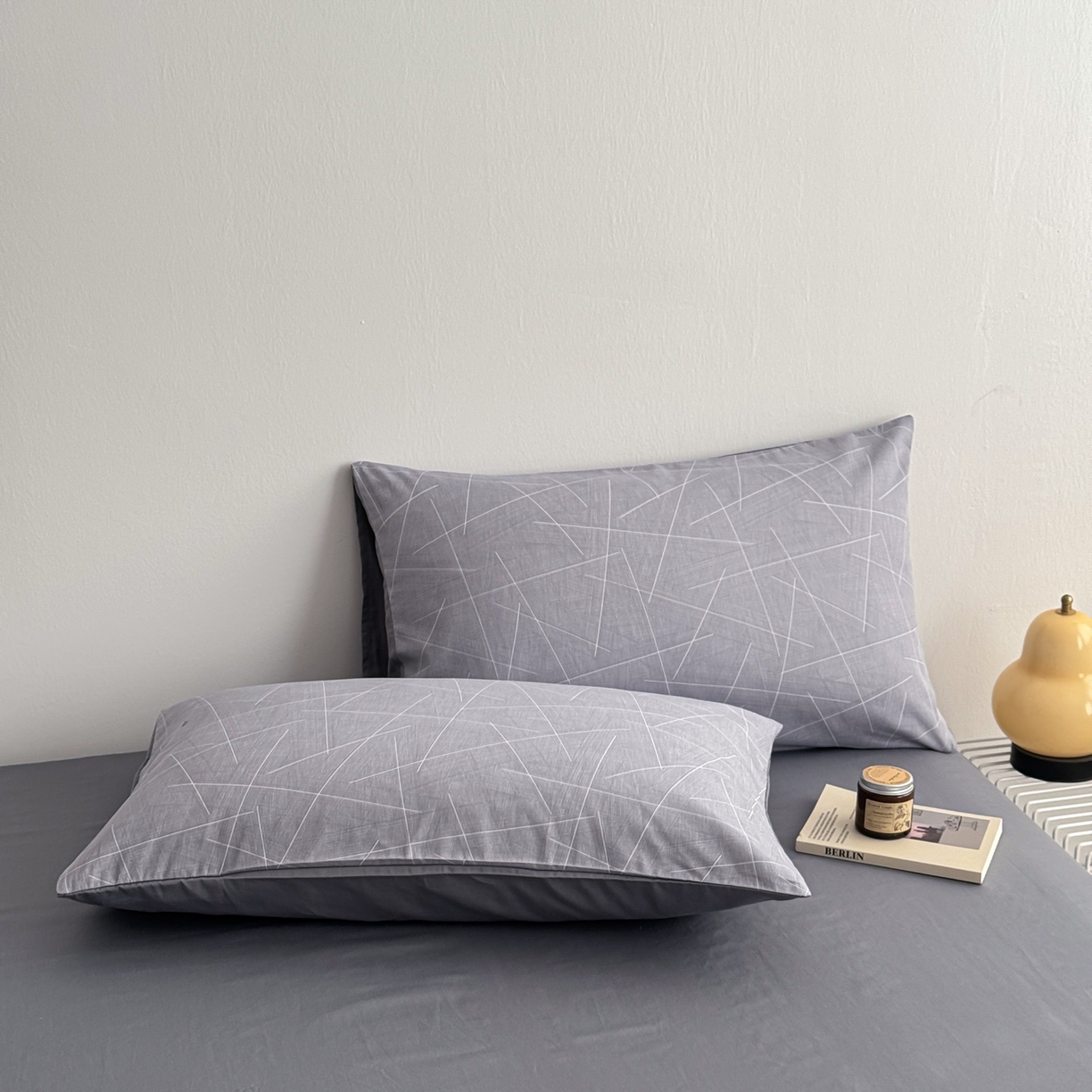 91家纺网 家纺一手货源 找家纺 简宜家居（朝初家纺） 2026新款12868全棉简约纯棉四件套 布莱德