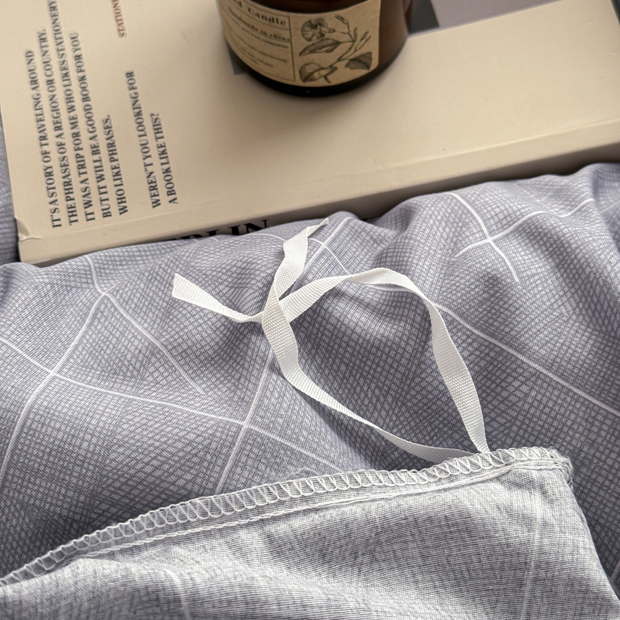 91家纺网 家纺一手货源 找家纺 （总）简宜家居（朝初家纺） 2026新款12868全棉简约纯棉四件套