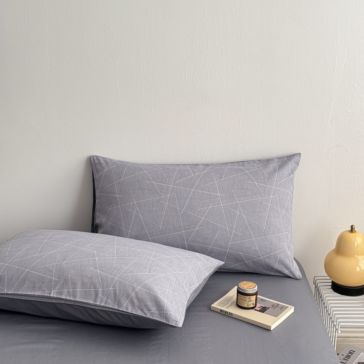 91家纺网 家纺一手货源 找家纺 简宜家居（朝初家纺） 2026新款12868全棉简约纯棉四件套 布莱德