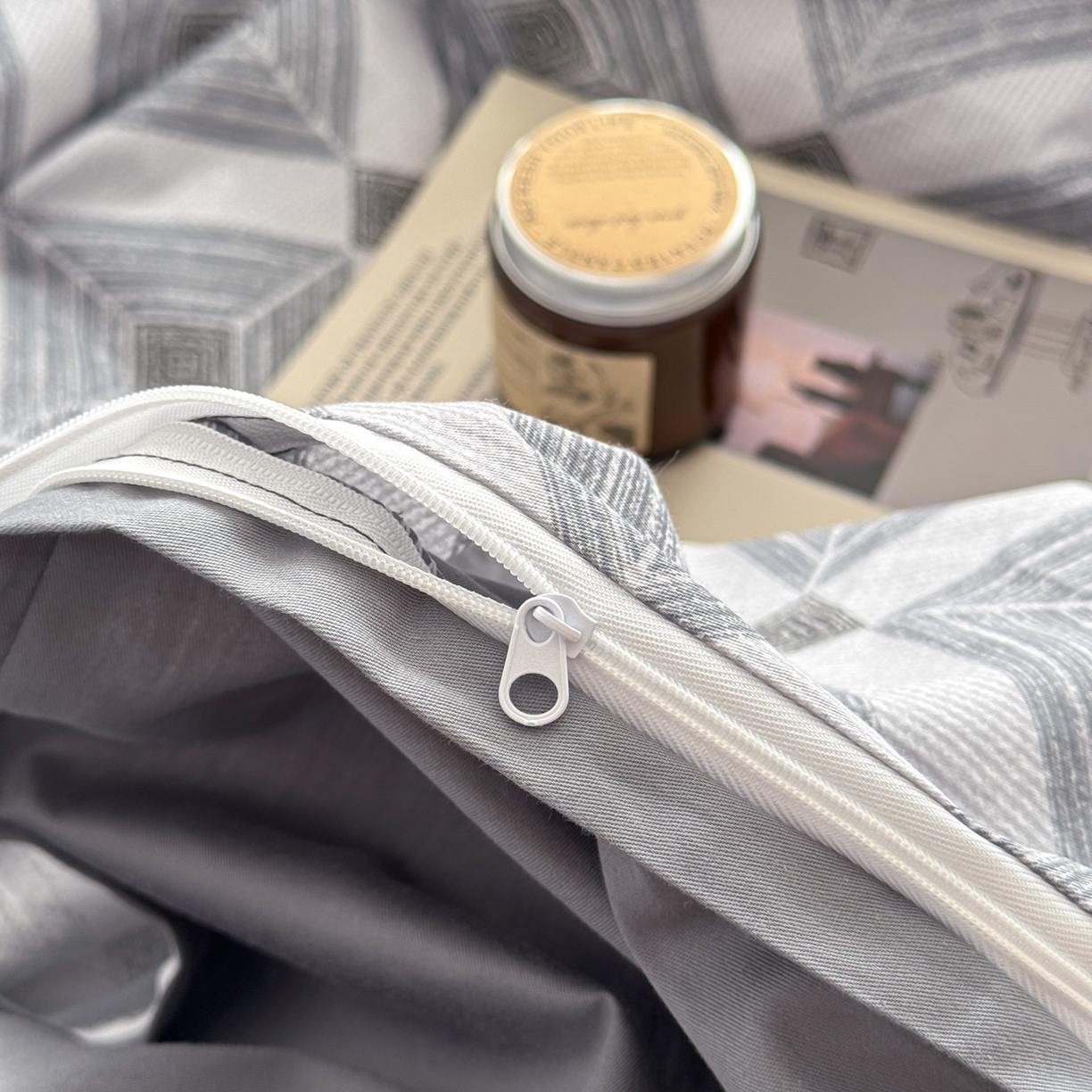 91家纺网 家纺一手货源 找家纺 简宜家居（朝初家纺） 2026新款12868全棉简约纯棉四件套 菱序