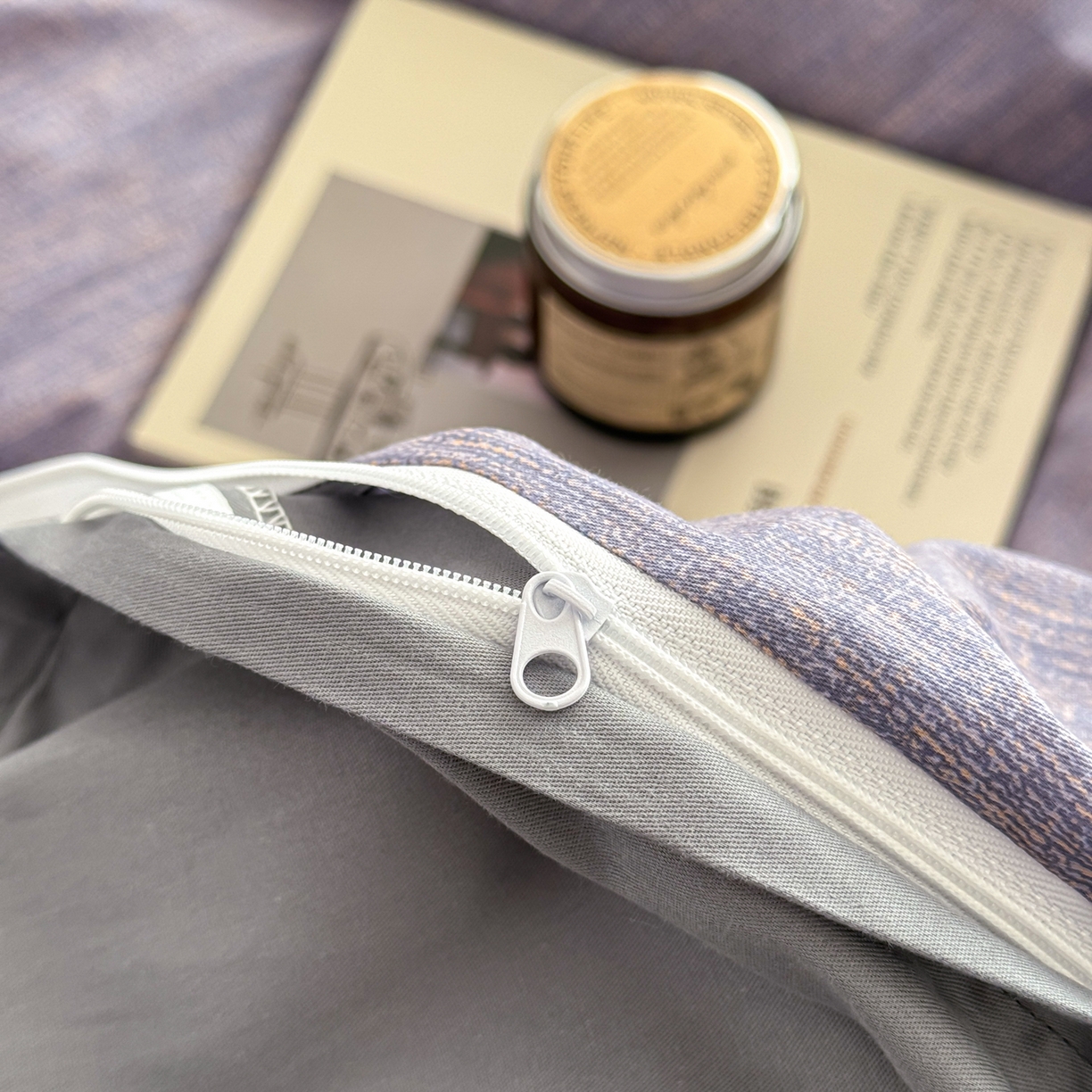 91家纺网 家纺一手货源 找家纺 简宜家居（朝初家纺） 2026新款12868全棉简约纯棉四件套 圣托里尼