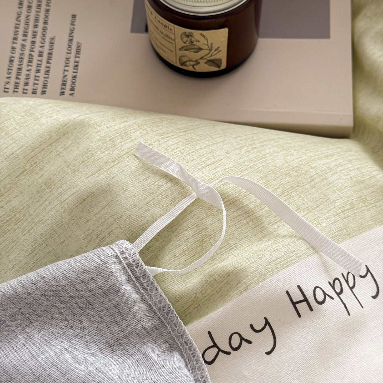 91家纺网 家纺一手货源 找家纺 简宜家居（朝初家纺） 2026新款12868全棉简约纯棉四件套 渐色条纹