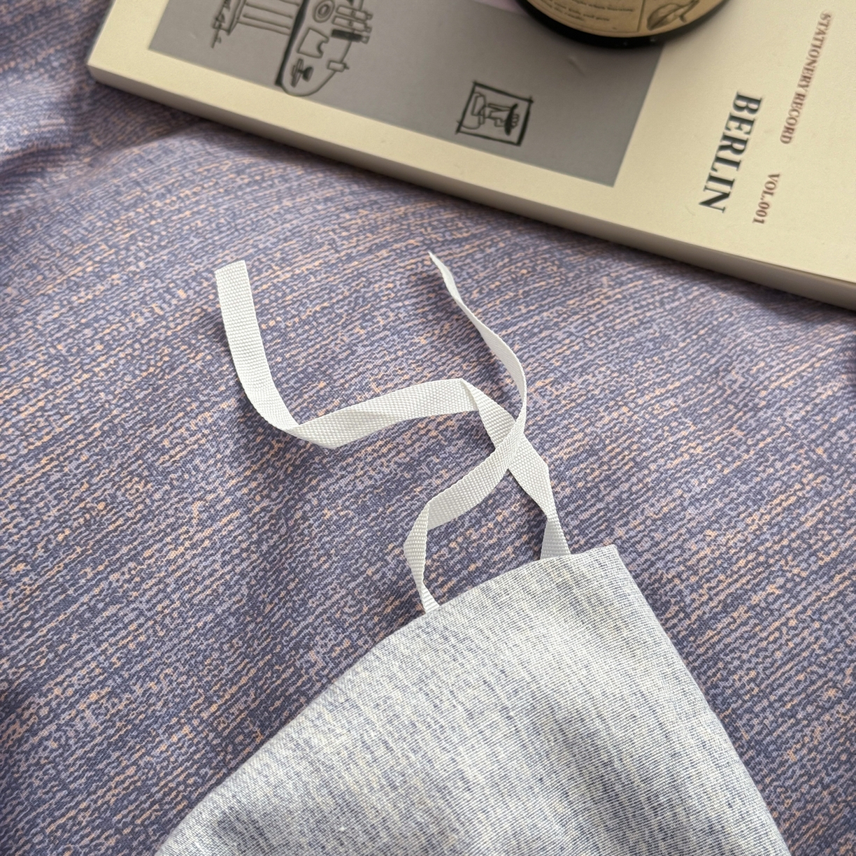 91家纺网 家纺一手货源 找家纺 简宜家居（朝初家纺） 2026新款12868全棉简约纯棉四件套 圣托里尼