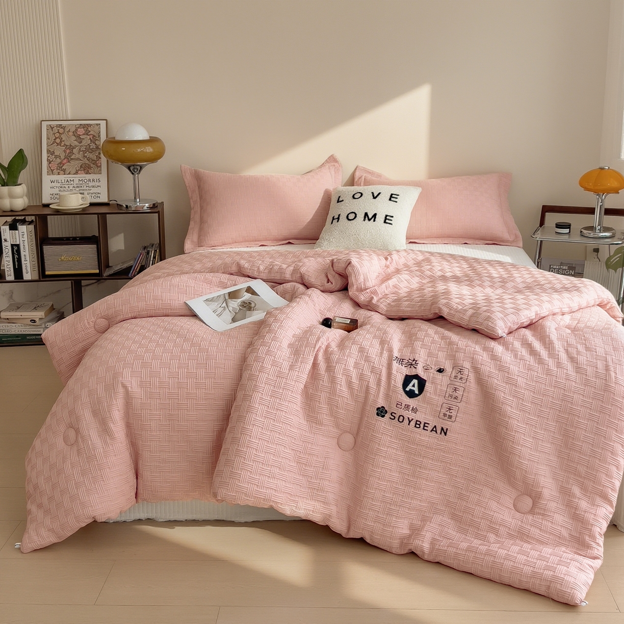 91家纺网 家纺一手货源 找家纺 （总）好尚居 2026新款烫画华夫格冬被