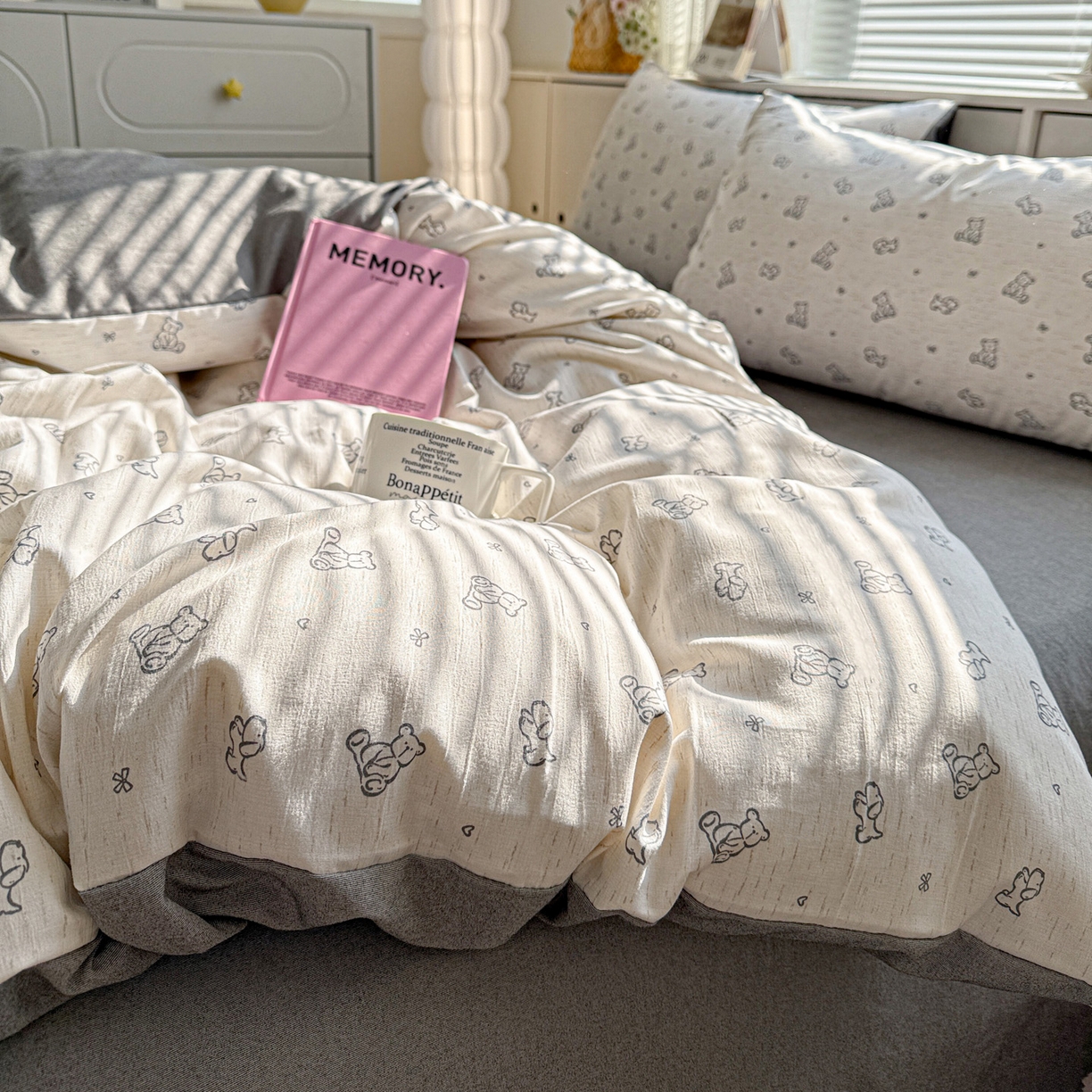 91家纺网 家纺一手货源 找家纺 （总）名品家纺 2026新款软糯小露麻棉麻棉纱四件套 提供买家秀