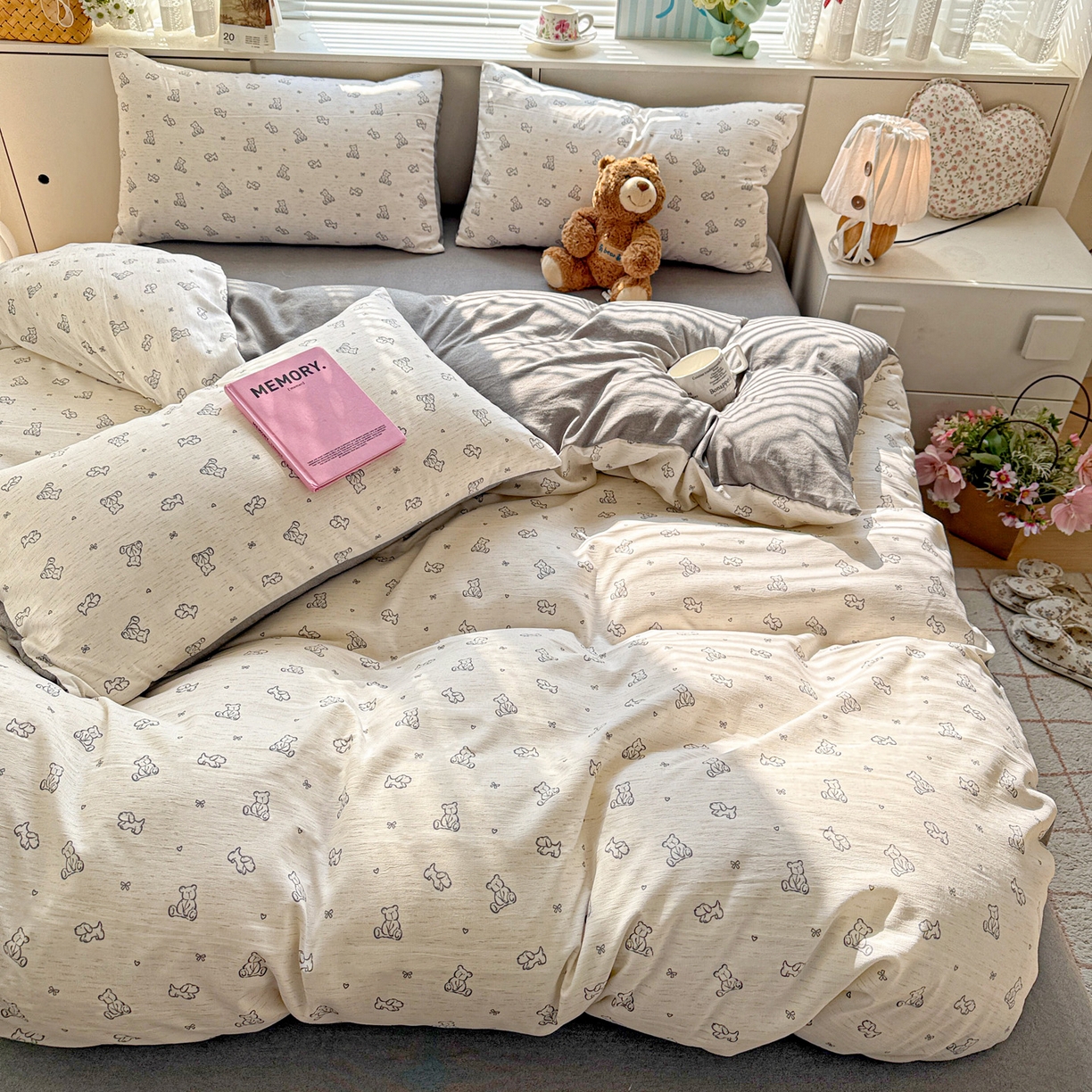 91家纺网 家纺一手货源 找家纺 （总）名品家纺 2026新款软糯小露麻棉麻棉纱四件套 提供买家秀