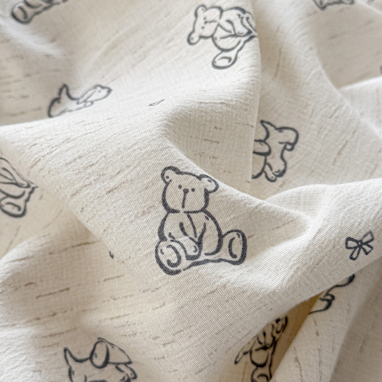 91家纺网 家纺一手货源 找家纺 （总）名品家纺 2026新款软糯小露麻棉麻棉纱四件套 提供买家秀