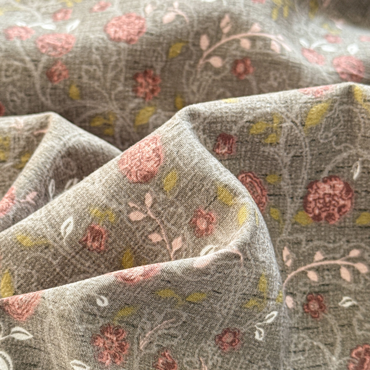 91家纺网 家纺一手货源 找家纺 名品家纺 2026新款软糯小露麻棉麻棉纱四件套 提供买家秀 玫瑰蔓语