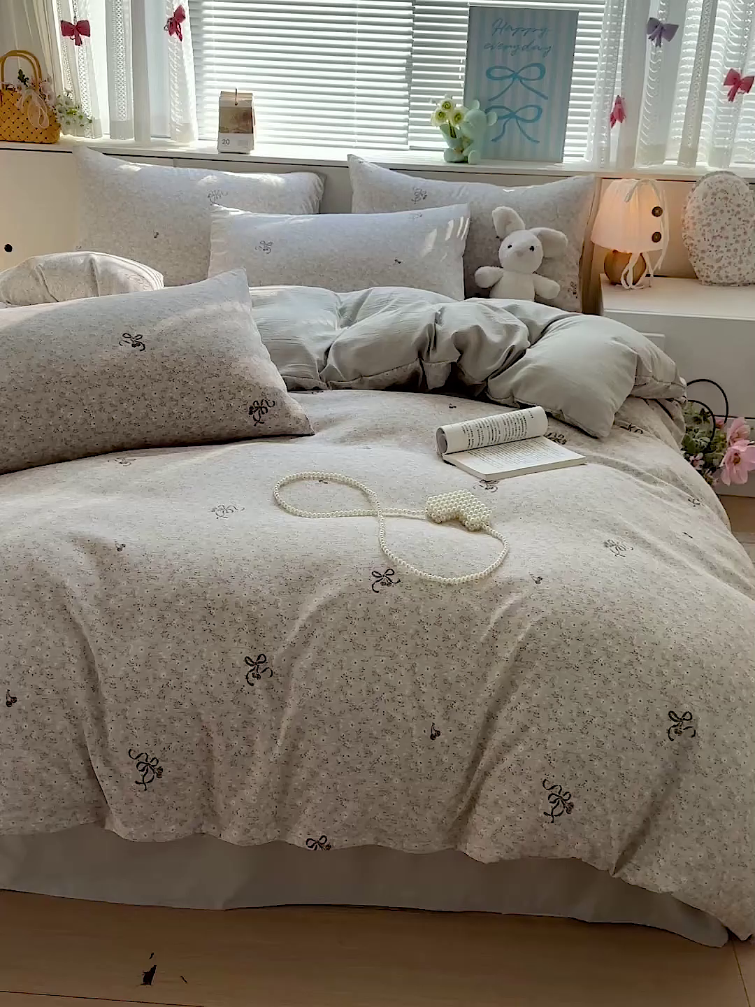 91家纺网 家纺一手货源 找家纺 名品家纺 2026新款软糯小露麻棉麻棉纱四件套 提供买家秀 小雏菊