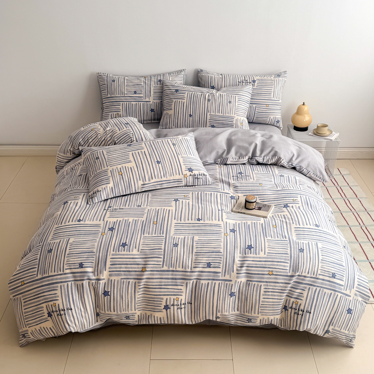 （总）女子家纺 2026新款40支12868简约全棉四件套