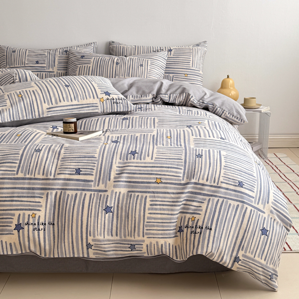 91家纺网 家纺一手货源 找家纺 （总）女子家纺 2026新款40支12868简约全棉四件套