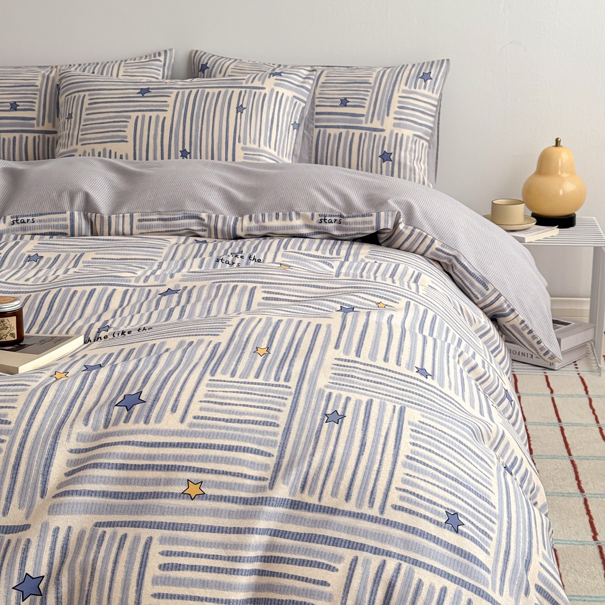 91家纺网 家纺一手货源 找家纺 （总）女子家纺 2026新款40支12868简约全棉四件套