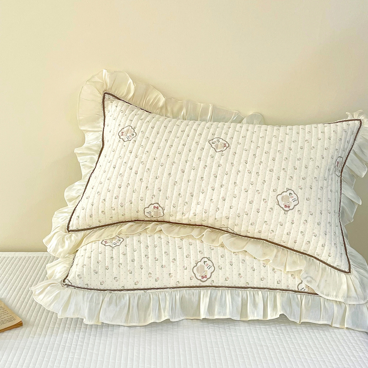 91家纺网 家纺一手货源 找家纺 美优兰 2026新款全棉13372法式花边床盖（含买家秀） 艾莎