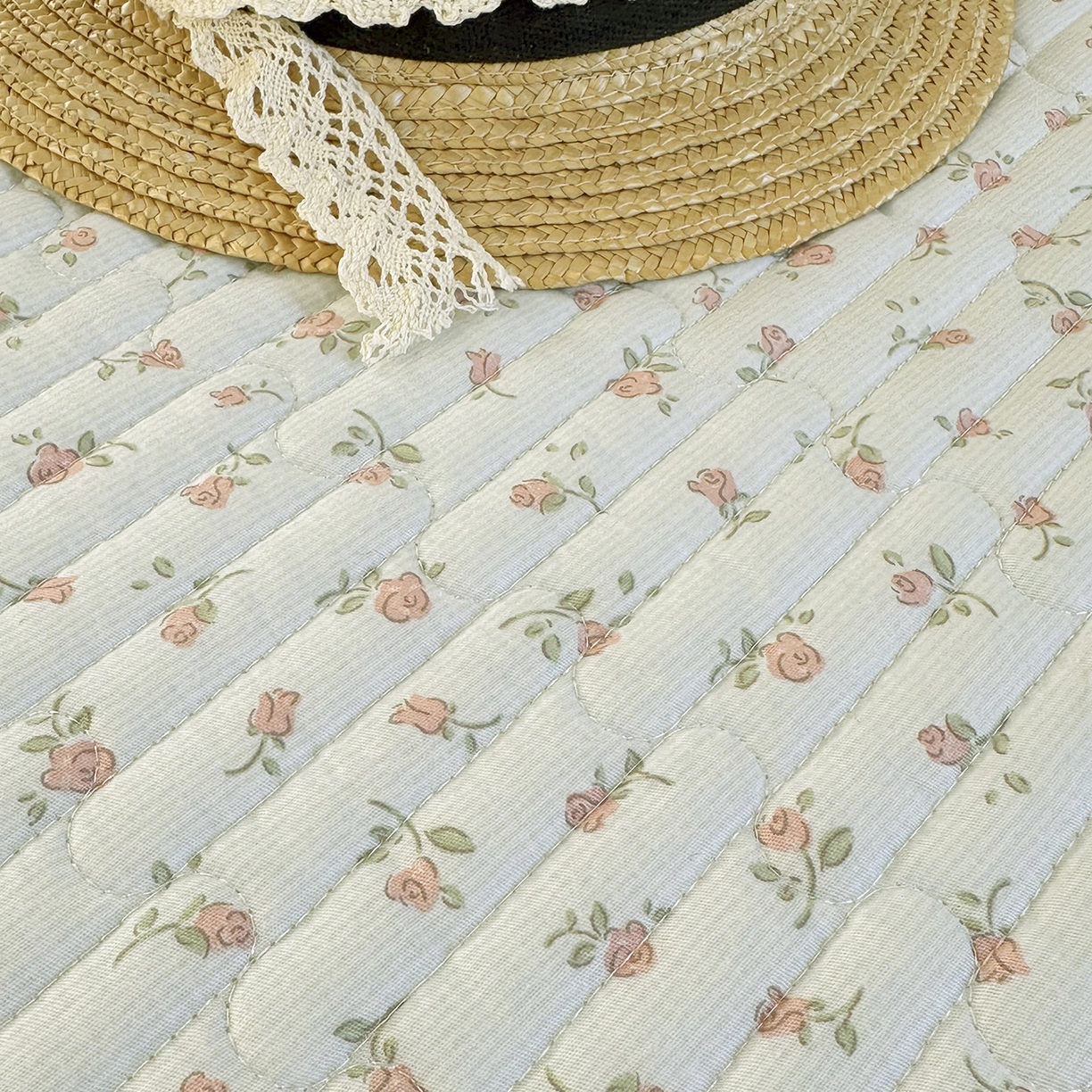 91家纺网 家纺一手货源 找家纺 美优兰 2026新款全棉13372法式花边床盖（含买家秀） 风铃