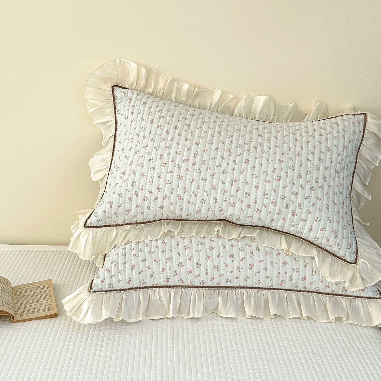 91家纺网 家纺一手货源 找家纺 美优兰 2026新款全棉13372法式花边床盖（含买家秀） 风铃