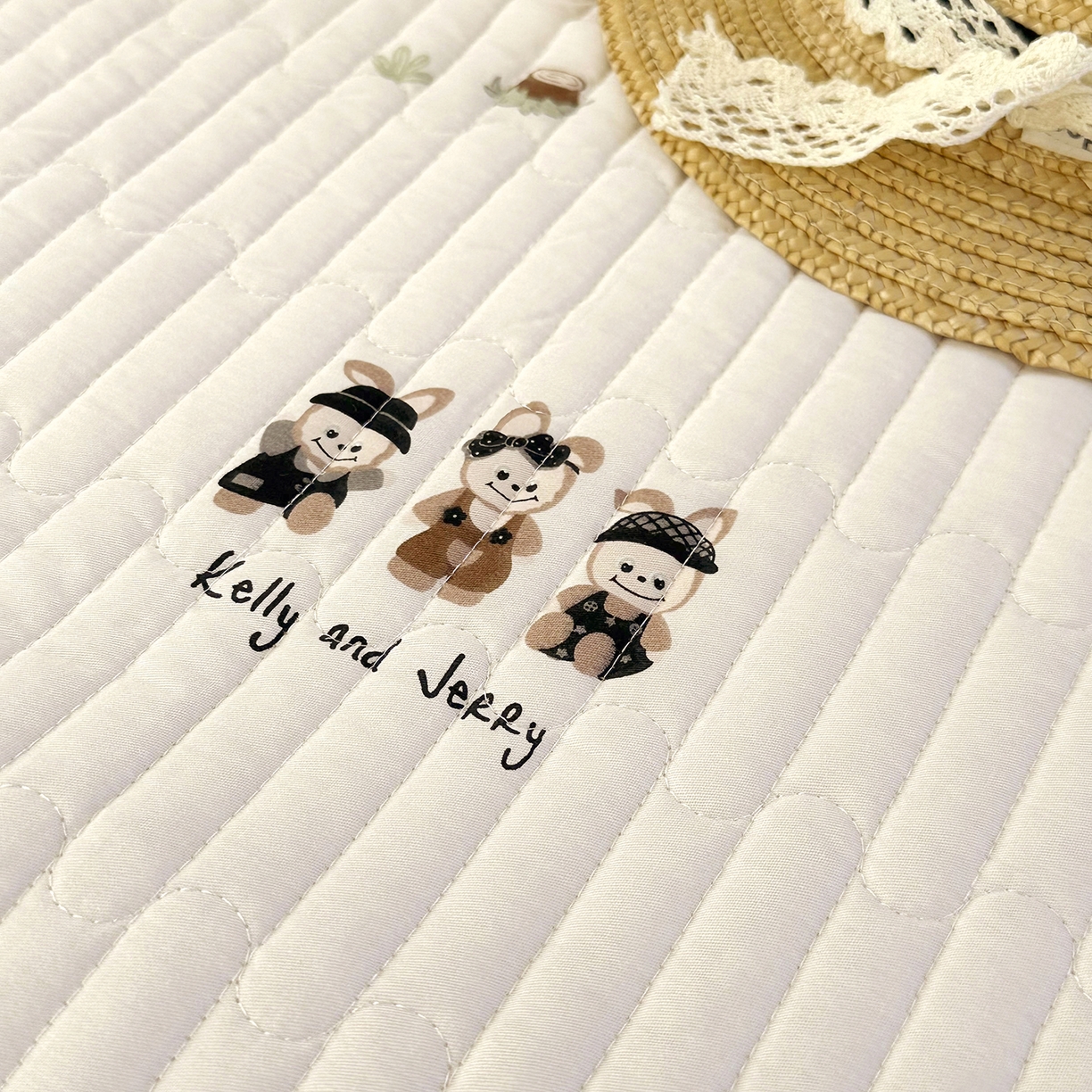 91家纺网 家纺一手货源 找家纺 美优兰 2026新款全棉13372法式花边床盖（含买家秀） 奶酪兔