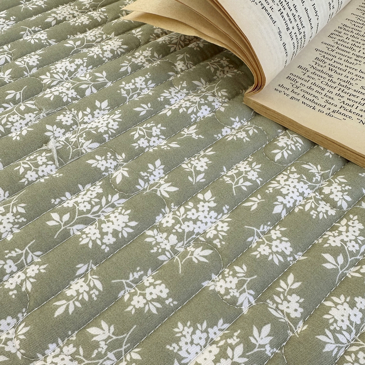 91家纺网 家纺一手货源 找家纺 美优兰 2026新款全棉13372法式花边床盖（含买家秀） 青棠