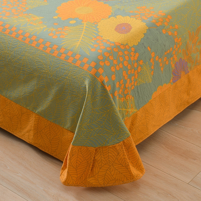 91家纺网 家纺一手货源 找家纺 （总）大元 2026新款亲肤水洗棉双层纱提花四件套