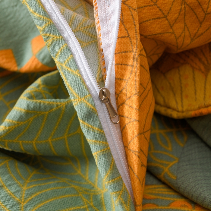 91家纺网 家纺一手货源 找家纺 大元 2026新款亲肤水洗棉双层纱提花四件套 春暖花开