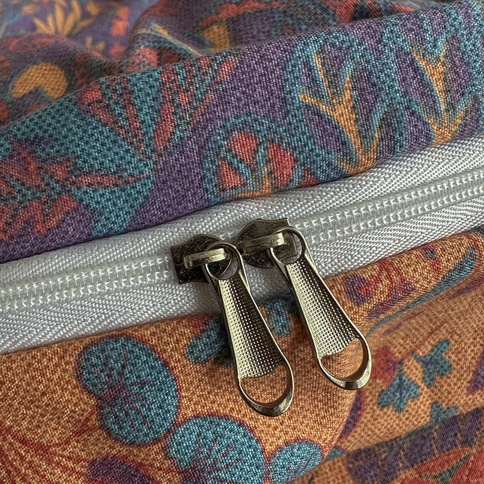 91家纺网 家纺一手货源 找家纺 大元 2026新款亲肤水洗棉双层纱提花四件套 薰衣草-紫