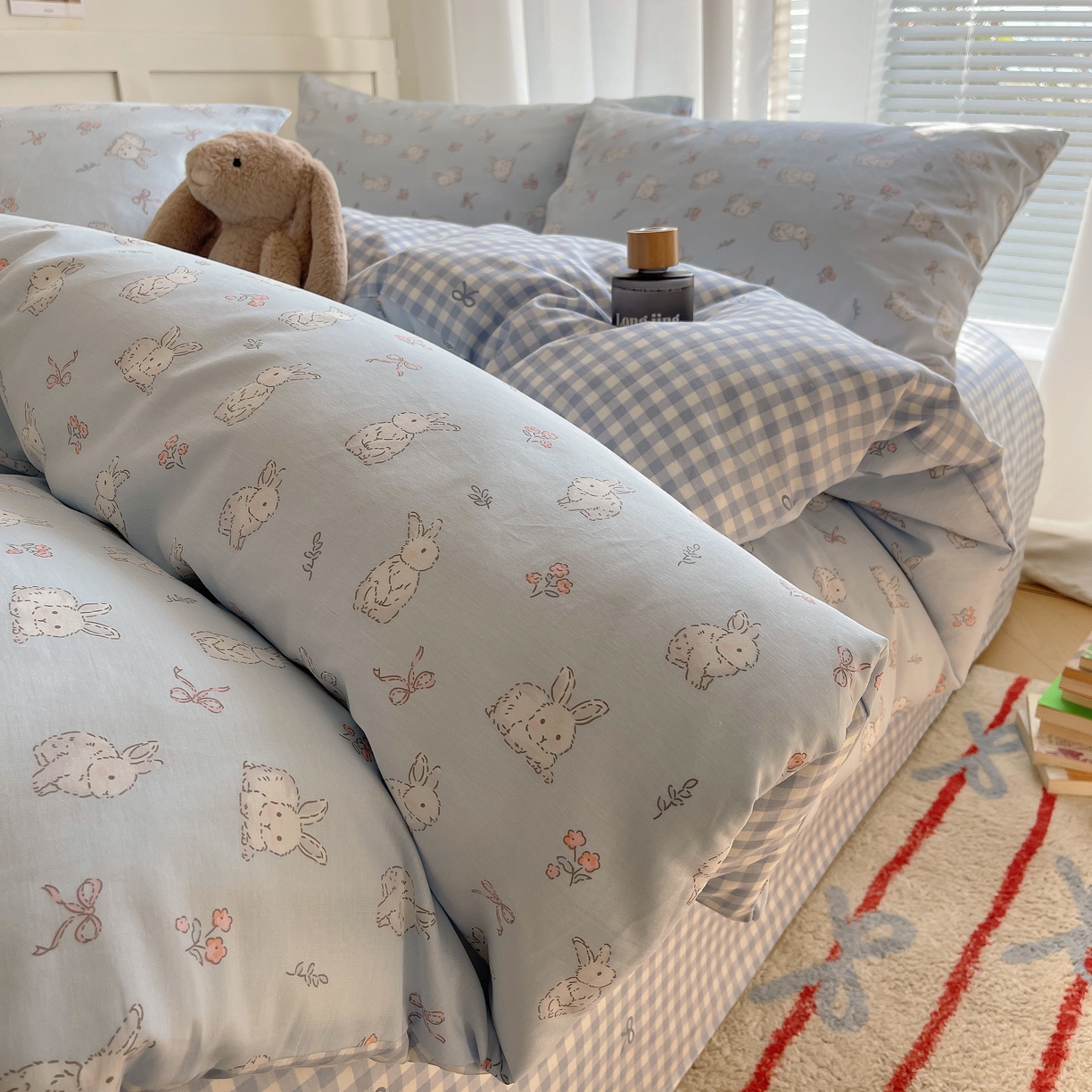 瑞莱 2026新款全棉印花单被套系列 花仙兔