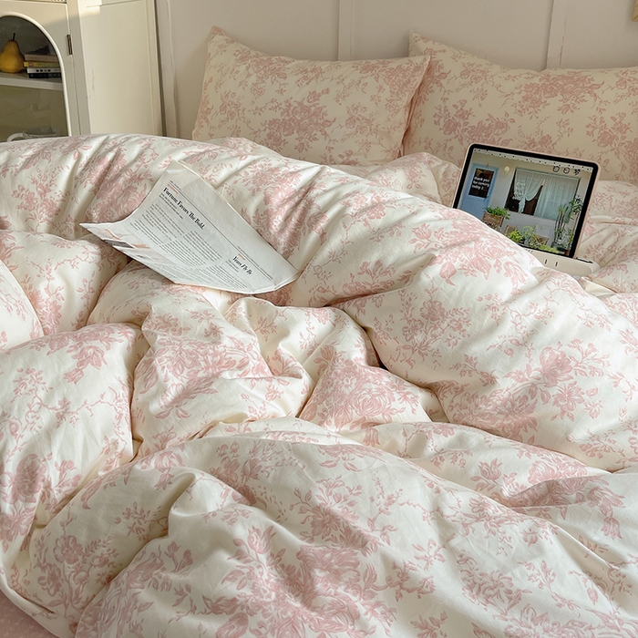 91家纺网 家纺一手货源 找家纺 瑞莱 2026新款全棉印花单被套系列 藤蔓花影