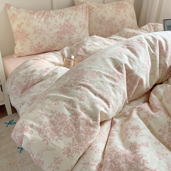 91家纺网 家纺一手货源 找家纺 瑞莱 2026新款全棉印花单被套系列 藤蔓花影