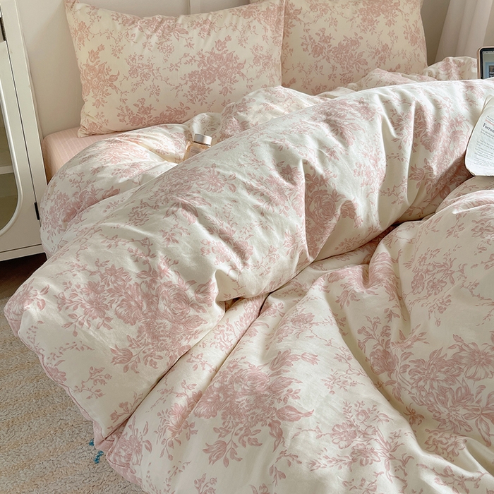 91家纺网 家纺一手货源 找家纺 瑞莱 2026新款全棉印花单被套系列 藤蔓花影