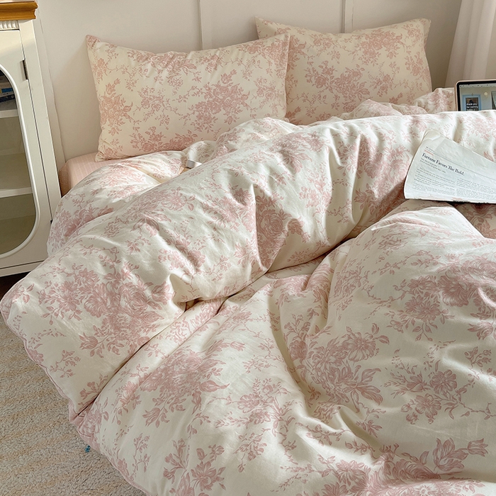 91家纺网 家纺一手货源 找家纺 瑞莱 2026新款全棉印花单被套系列 藤蔓花影