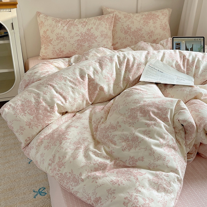 91家纺网 家纺一手货源 找家纺 瑞莱 2026新款全棉印花单被套系列 藤蔓花影