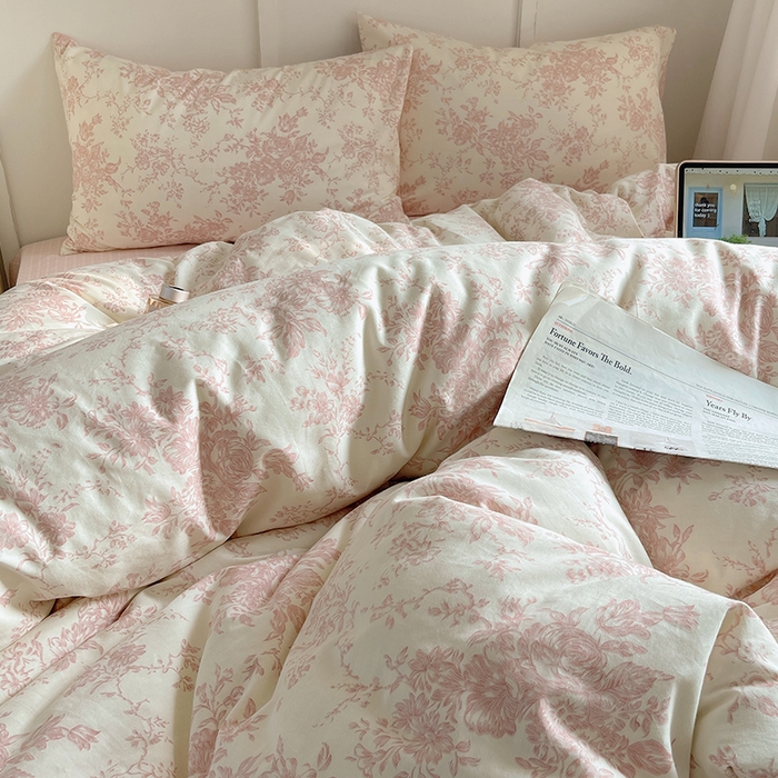 91家纺网 家纺一手货源 找家纺 瑞莱 2026新款全棉印花单被套系列 藤蔓花影