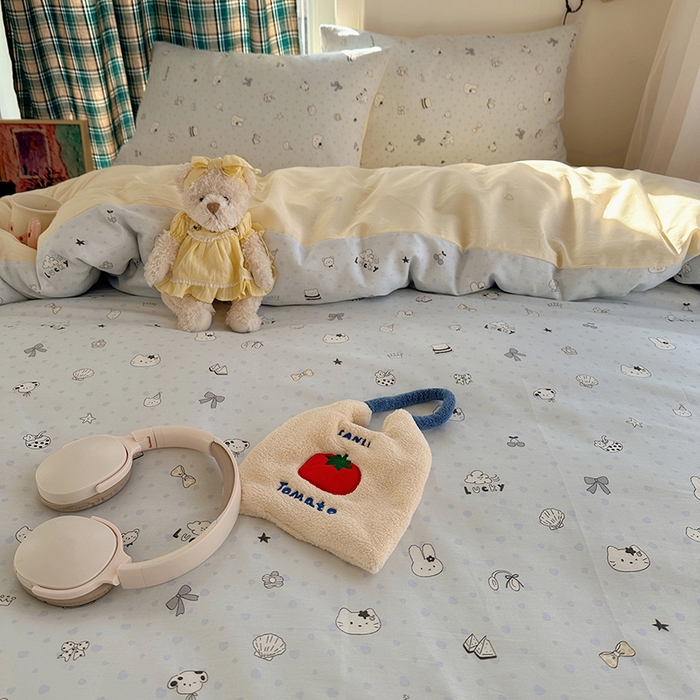 91家纺网 家纺一手货源 找家纺 瑞莱 2026新款全棉印花单被套系列 路灯影院