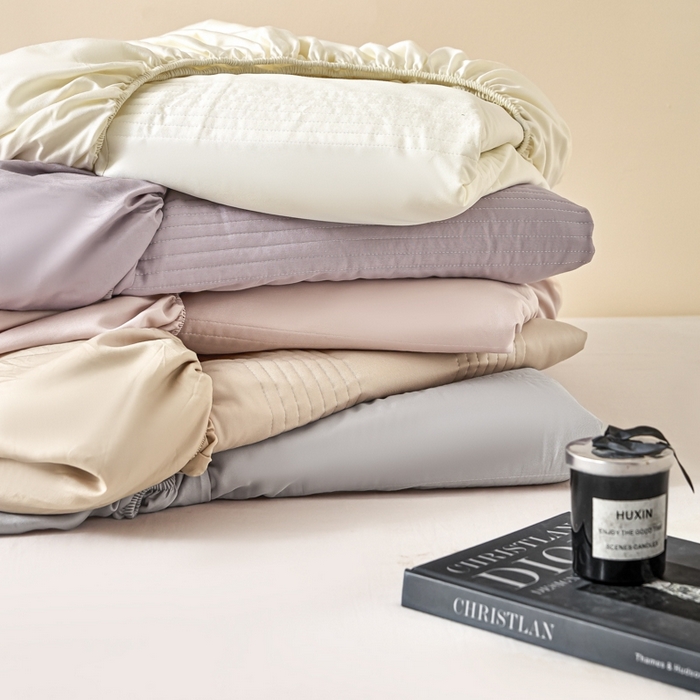 91家纺网 家纺一手货源 找家纺 （总）岚吉家纺 2026新款莫代尔慕斯单床笠 床笠单件 床笠三件套