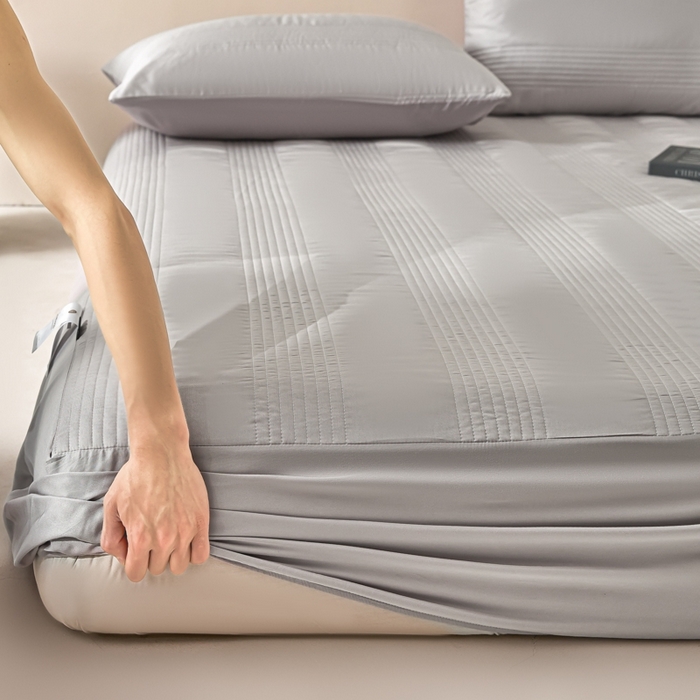 91家纺网 家纺一手货源 找家纺 （总）岚吉家纺 2026新款莫代尔慕斯单床笠 床笠单件 床笠三件套