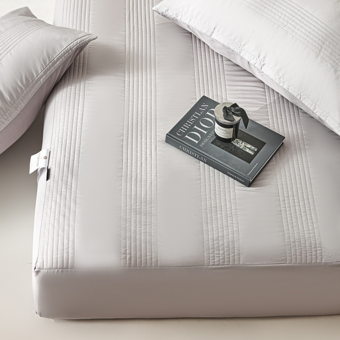 91家纺网 家纺一手货源 找家纺 岚吉家纺 2026新款莫代尔慕斯单床笠 床笠单件 床笠三件套 慕斯-高级灰