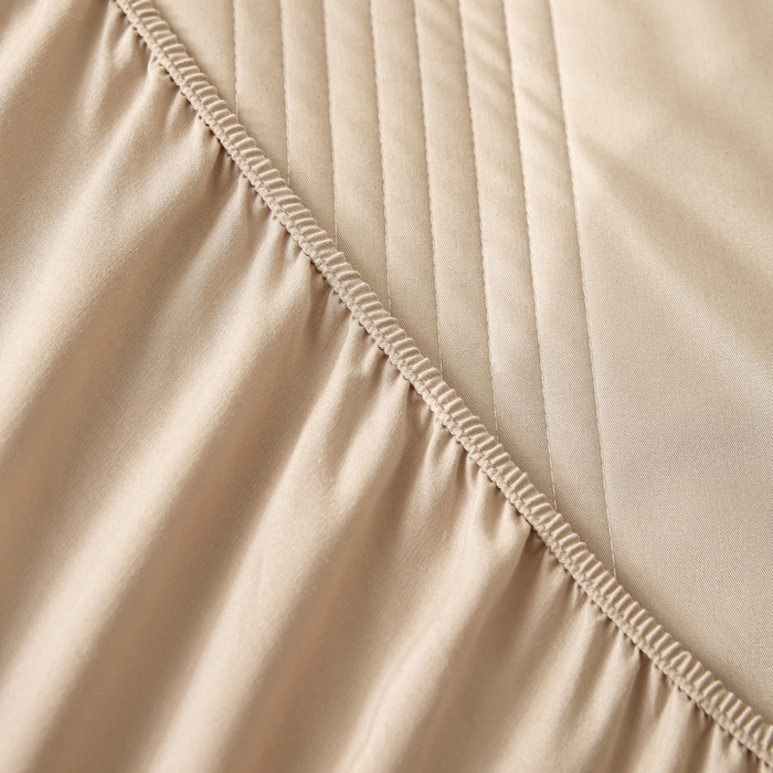 91家纺网 家纺一手货源 找家纺 岚吉家纺 2026新款莫代尔慕斯单床笠 床笠单件 床笠三件套 慕斯-卡其