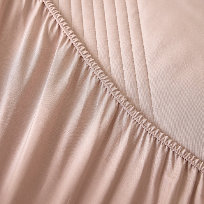 91家纺网 家纺一手货源 找家纺 岚吉家纺 2026新款莫代尔慕斯单床笠 床笠单件 床笠三件套 慕斯-珍珠粉