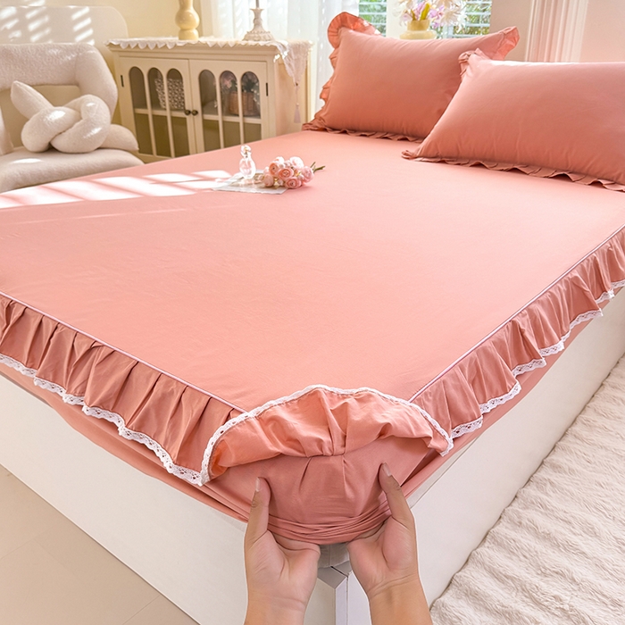 91家纺网 家纺一手货源 找家纺 （总）美达家纺 2026新款13372全棉素色单层床笠