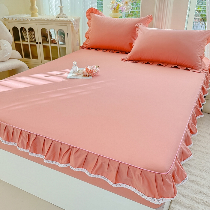 91家纺网 家纺一手货源 找家纺 （总）美达家纺 2026新款13372全棉素色单层床笠